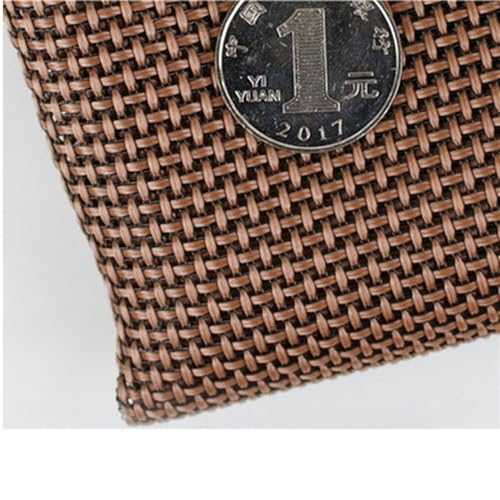 YEMENGGB Lautsprecher-Netzstoff, klassisch, Vintage, dickes Lautsprecher-Tuch, Gitter, normales Audio (Braun (50 x 50 cm) von YEMENGGB