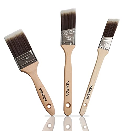 YEMPOR Lack Pinsel, Malerpinsel 3-teilig für Präzise Arbeiten, Lasurpinsel, Lackpinsel, Borstenpinsel YEMPOR Lack Pinsel, Malerpinsel 3-teilig für Präzise Arbeiten, Lasurpinsel, Lackpinsel, Borstenpinsel von YEMPOR