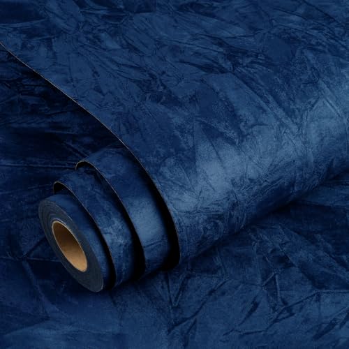 YENHOME Tapeten Selbstklebende Tapete Treppenhaus Dunkelblau Samtstoff 40x200cm Selbstklebende Dunkelblau Schlafzimmer Wandtapete Wohnzimmer Samt für Wohnzimmer Kleiderschrank Schubladen YENHOME Tapeten Selbstklebende Tapete Treppenhaus Dunkelblau Samtstoff 40x200cm Selbstklebende Dunkelblau Schlafzimmer Wandtapete Wohnzimmer Samt für Wohnzimmer Kleiderschrank Schubladen von YENHOME