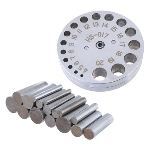 Effizienter Lochstanzer für Bastler, Scheiben-Set mit runden Metallstanzern, praktisches Zubehör zur Schmuckherstellung Effizienter Lochstanzer für Bastler, Scheiben-Set mit runden Metallstanzern, praktisches Zubehör zur Schmuckherstellung von YENVWG