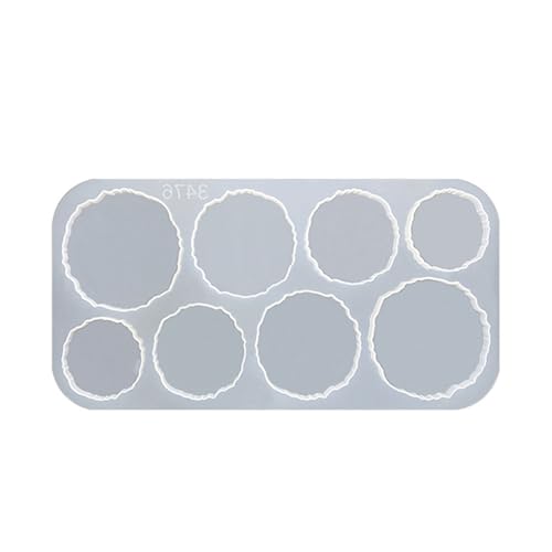 Harzformen, unregelmäßige, runde Silikonform, Epoxidharz-Formen für die Herstellung von Tassen, Pads, Heimdekorationen Harzformen, unregelmäßige, runde Silikonform, Epoxidharz-Formen für die Herstellung von Tassen, Pads, Heimdekorationen von YENVWG
