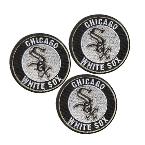 Yerchic White Sox Aufnäher Bügelbilder Bügelpatch für Textilien Erwachsene, zum Aufbügeln oder Aufnähen, bestickt, für Jacken, Hemden, Jeans, Rucksack, Nähen, Dekorieren, Basteln, 7,6 cm Yerchic White Sox Aufnäher Bügelbilder Bügelpatch für Textilien Erwachsene, zum Aufbügeln oder Aufnähen, bestickt, für Jacken, Hemden, Jeans, Rucksack, Nähen, Dekorieren, Basteln, 7,6 cm von YERCHIC