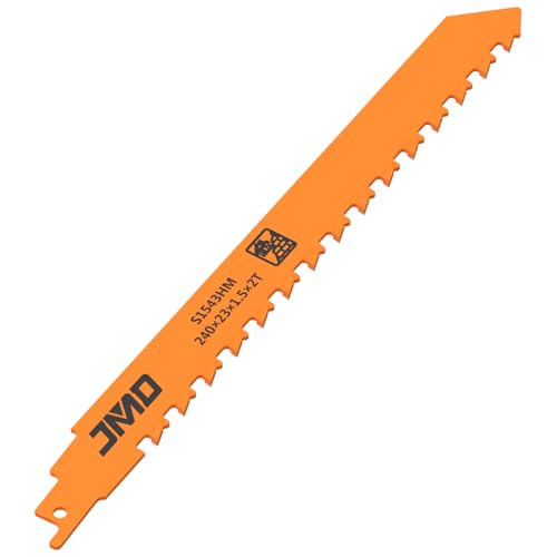 Säbelsägeblatt, Sägeblatt 305mm, Hartmetallstahl für Porenbeton, Holz, Metall, Ziegel, Beton, Professional Sägeblätter Säbelsäge (10inch - L240mm x B23m x T1,5mm, 2 Stück) von YERENCY
