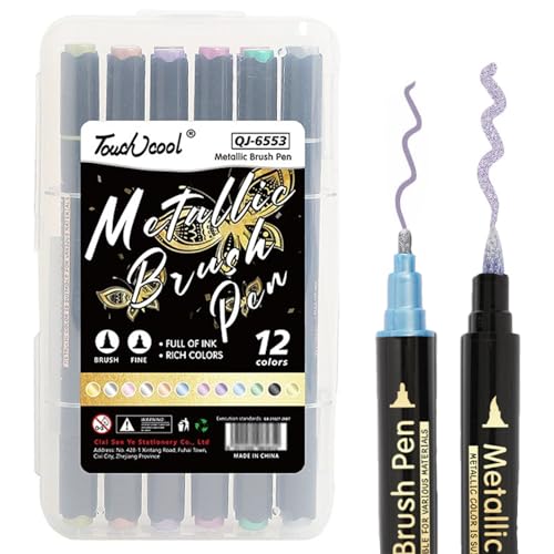 Dual Tip Metallic Marker Stifte Set 12 Farben Diy Scrapbook Umriss Magische Stifte Zubehör Metallic Bemalen Outline Glitzerstifte Set Kinder Outline Glitzerstifte Marker Für Kunst, Zeichnung, Steine Dual Tip Metallic Marker Stifte Set 12 Farben Diy Scrapbook Umriss Magische Stifte Zubehör Metallic Bemalen Outline Glitzerstifte Set Kinder Outline Glitzerstifte Marker Für Kunst, Zeichnung, Steine von YESTARTDS
