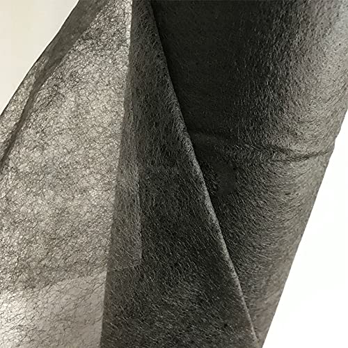 YETGFBH Bügelvlies,Vlieseline 8M Vlies-Schmelzverbindungen Doppelgesichtsklebstoff Easy-Eisen-Nähfabrik-Patchwork-Interlining(Black) von YETGFBH