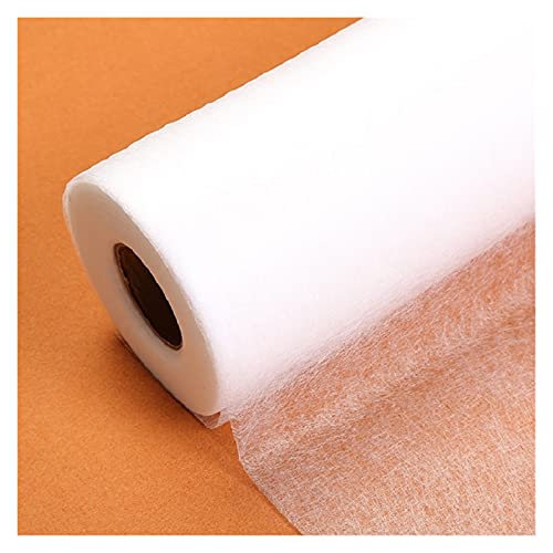 YETGFBH Bügelvlies,Vlieseline 8M Vlies-Schmelzverbindungen Doppelgesichtsklebstoff Easy-Eisen-Nähfabrik-Patchwork-Interlining(White) von YETGFBH