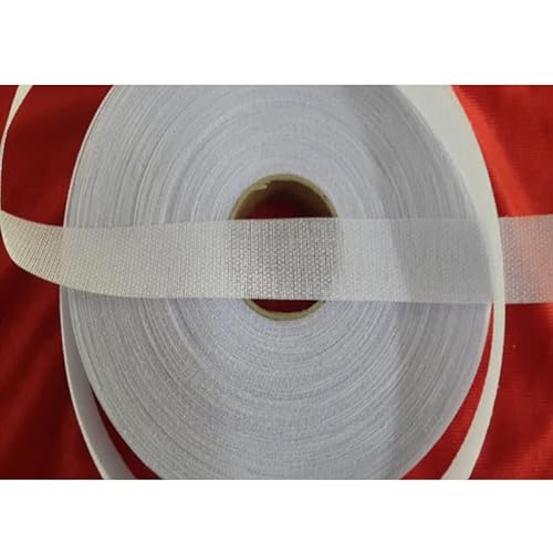 YETGFBH Bügelvlies,Vlieseline Harz Einseitige Klebstoffeinbau Schmelzbar Gewebe Futterstoffeisen DIY. Patchwork-Tuch nähen(3cm White 50M) von YETGFBH