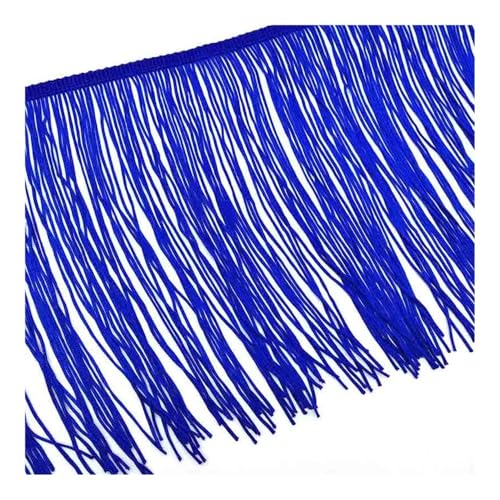 1 Meter lange weiße Spitze Fransen DIY lateinisches Kleid Bühne Requisiten 15 cm breit (Saphir) von YETONADO