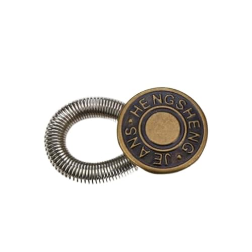 10/5/1 Stück Metall-Knopfverlängerung für Hosen, Jeans, freies Nähen, verstellbar, einziehbar, Taillenverlängerung, Knopf-Bund-Expander (C-4, 10 Stück) von YETONADO