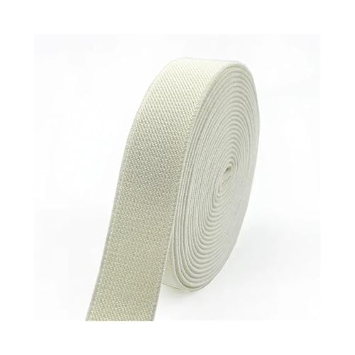 3/5 Meter, 10–50 mm elastische Bänder für Hosen, Taille, Gummiband, Stretch-Gurtband, Gürtel, DIY, Unterwäsche, Kleidung, Nähzubehör (Beige, 5 m _ 30 mm) von YETONADO