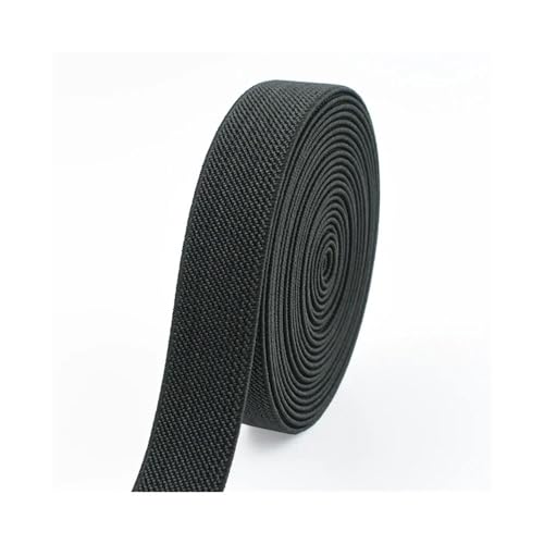 3/5 Meter, 10–50 mm elastische Bänder für Hosen, Taille, Gummiband, Stretch-Gurtband, Gürtel, DIY, Unterwäsche, Kleidung, Nähzubehör (dunkelgrau, 5 m _ 20 mm) von YETONADO