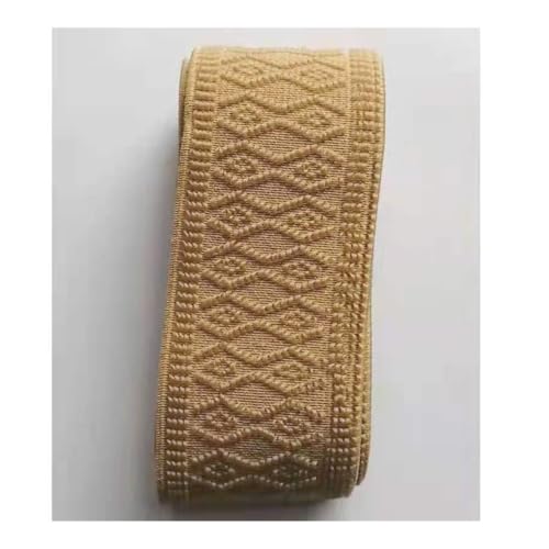 5 cm Hosen-Taille, Baumwolle, elastisches Gummiband, Kleidungszubehör mit doppeltem Argyle-Muster, verdickt (C) von YETONADO