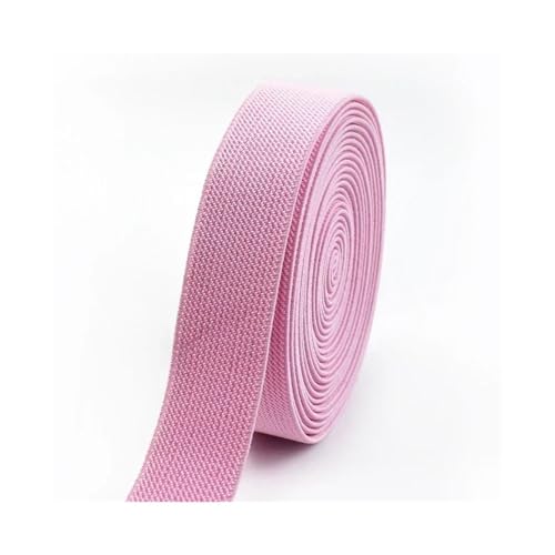 Elastische Bänder für Hosen, Taille, 3/5 Meter, 10–50 mm, elastisches Gurtband, Gürtel, DIY, Unterwäsche, Kleidung, Nähzubehör (Rosa, 5 m _ 30 mm) von YETONADO