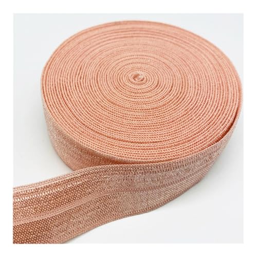 Elastisches Band, 15 mm, 20 mm, 25 mm, zum Nähen, Spitzenbesatz, Taillenband, Kleidungszubehör (Hellrosa, 20 mm) von YETONADO