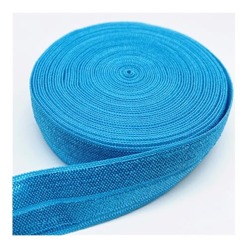 Elastisches Band, 15 mm, 20 mm, 25 mm, zum Nähen, Spitzenbesatz, Taillenband, Kleidungszubehör (Himmelblau, 15 m Elastisches Band, 15 mm, 20 mm, 25 mm, zum Nähen, Spitzenbesatz, Taillenband, Kleidungszubehör (Himmelblau, 15 m von YETONADO
