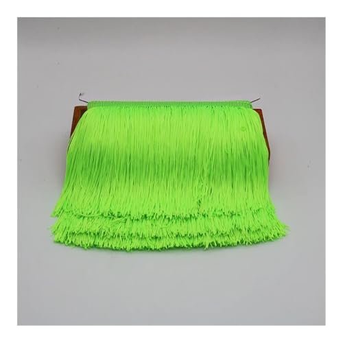 Fransenborte aus Polyester, 15 cm lang, für Vorhänge, Kleidung, Fransen zum Nähen, Basteln, Grün 3 von YETONADO