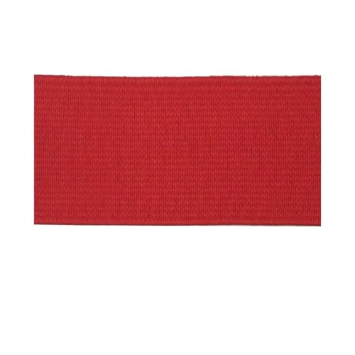 Gummiband zum Umklappen, 2 m, 20/25/30/40/50 mm, Gummiband für Unterwäsche, Hosen, BH, Gummi, Kleidung, verstellbar, weicher Bund, elastisch (rot, 25 mm) von YETONADO