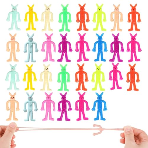 30 Stück Dekompression Kaninchen Stressabbau Spielzeug, Klatschhand für Kinder, Klatschhand, Stretchy Schleuder Spielzeug, Ostern Geschenke Kinder, Party mitgebsel für Mädchen Jungen 30 Stück Dekompression Kaninchen Stressabbau Spielzeug, Klatschhand für Kinder, Klatschhand, Stretchy Schleuder Spielzeug, Ostern Geschenke Kinder, Party mitgebsel für Mädchen Jungen von YEWCEP