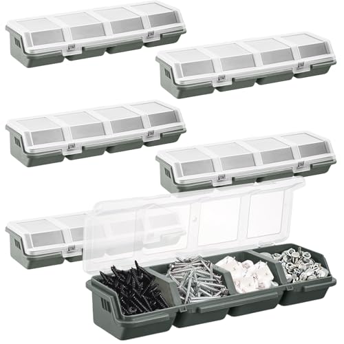 YEXEXINM 6Pcs Nut and Bolt Organizer, Sortierbox für Kleinteile Werkstatt, Sortimentsbox, transparenter Deckel YEXEXINM 6Pcs Nut and Bolt Organizer, Sortierbox für Kleinteile Werkstatt, Sortimentsbox, transparenter Deckel von YEXEXINM