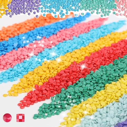 YEYKZART 975 Diamond Painting Steine Eckige Zubehör Ersatzsteine Nachbestellen Nachkaufen für Diamant Malerei Fehlende Farben 3280 Stück von YEYKZART