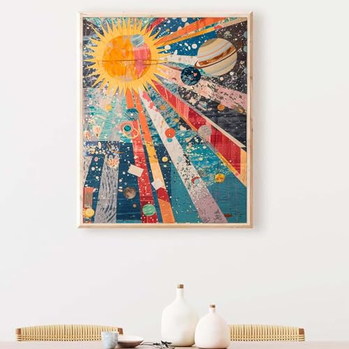 Diamond Painting Erwachsene Abstrakt Diamond Painting Zubehör Blau, DIY Runden Steine Mosaikherstellung Basteln Erwachsene Anfänger Set für Heim Schlafzimmer Wohnzimmer, Geschenke 50 x 65 cm PJY9 7-7 von YEYUMEOZ