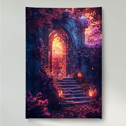 Diamond Painting Erwachsene Blume 5D DIY Diamant Painting Bilder für Kinder Anfänger, Runde Full Drill Blumen, Mosaikherstellung Bastelset für Haus Wanddekoration Geschenke 30x40cm PjY1173 6-H von YEYUMEOZ