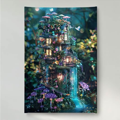 Diamond Painting Erwachsene Blume 5D DIY Diamant Painting Bilder für Kinder Anfänger, Runde Full Drill Haus, Mosaikherstellung Bastelset für Haus Wanddekoration Geschenke 40 x 50 cm PjY6889 P-W Diamond Painting Erwachsene Blume 5D DIY Diamant Painting Bilder für Kinder Anfänger, Runde Full Drill Haus, Mosaikherstellung Bastelset für Haus Wanddekoration Geschenke 40 x 50 cm PjY6889 P-W von YEYUMEOZ