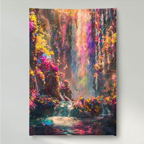 Diamond Painting Erwachsene Blume 5D DIY Diamant Painting Bilder für Kinder Anfänger, Runde Full Drill Landschaft, Mosaikherstellung Bastelset für Haus Wanddekoration Geschenke 40 x 50 cm PjY789 H-3 von YEYUMEOZ