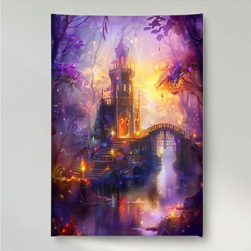 Diamond Painting Erwachsene Fallen 5D DIY Diamant Painting Bilder für Kinder Anfänger, Runde Full Drill Leuchtturm, Mosaikherstellung Bastelset für Haus Wanddekoration Geschenke 30 x 40 cm PjY1093 I-T von YEYUMEOZ