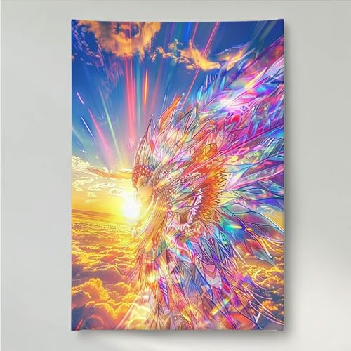Diamond Painting Erwachsene FlüGel 5D DIY Diamant Painting Bilder für Kinder Anfänger, Runde Full Drill Vogel, Mosaikherstellung Bastelset für Haus Wanddekoration Geschenke 40x50cm PjY661 K-X von YEYUMEOZ