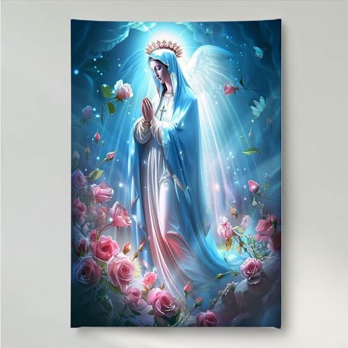 Diamond Painting Erwachsene Frau 5D DIY Diamant Painting Bilder für Kinder Anfänger, Runde Full Drill Blume, Mosaikherstellung Bastelset für Haus Wanddekoration Geschenke 40 x 50 cm PjY1009 J-6 von YEYUMEOZ