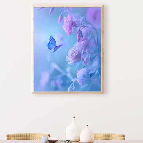Diamond Painting Erwachsene Landschaft Diamond Painting Zubehör Drachen, DIY Runden Steine Mosaikherstellung Basteln Erwachsene Anfänger Set für Schlafzimmer Wohnzimmer, Geschenke (90x120cm) PJY8 2-1 von YEYUMEOZ