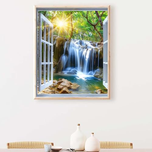 Diamond Painting Erwachsene Landschaft Diamond Painting Zubehör Fallen, DIY Runden Steine Mosaikherstellung Basteln Erwachsene Anfänger Set für Schlafzimmer Wohnzimmer, Geschenke 50 x 65 cm PJY4 Y-P von YEYUMEOZ
