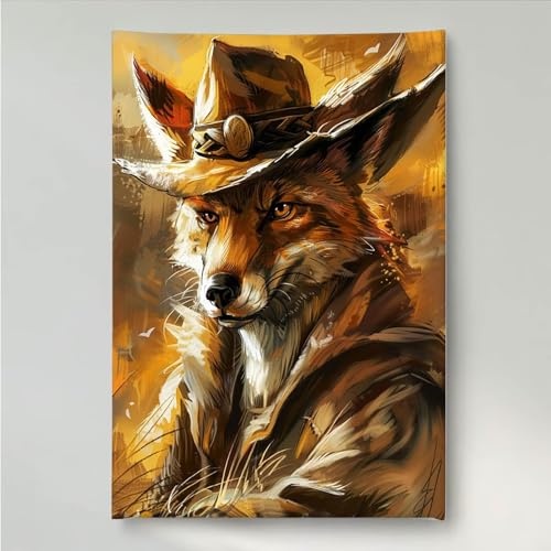 Diamond Painting Erwachsene Tier 5D DIY Diamant Painting Bilder für Kinder Anfänger, Runde Full Drill Fuchs, Mosaikherstellung Bastelset für Haus Wanddekoration Geschenke 40 x 50 cm PjY997 G-0 von YEYUMEOZ