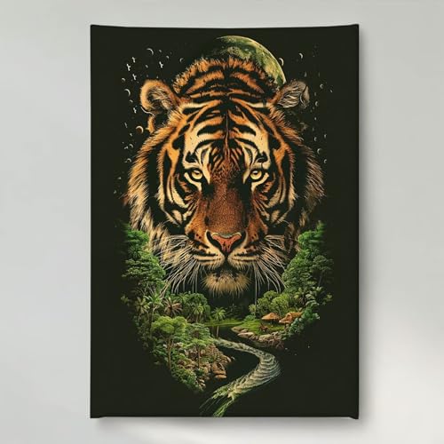 Diamond Painting Erwachsene Tier 5D DIY Diamant Painting Bilder für Kinder Anfänger, Runde Full Drill Tiger, Mosaikherstellung Bastelset für Haus Wanddekoration Geschenke 70 x 95 cm PjY6417 L-D Diamond Painting Erwachsene Tier 5D DIY Diamant Painting Bilder für Kinder Anfänger, Runde Full Drill Tiger, Mosaikherstellung Bastelset für Haus Wanddekoration Geschenke 70 x 95 cm PjY6417 L-D von YEYUMEOZ