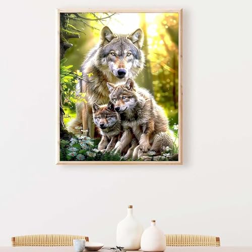 Diamond Painting Erwachsene Tier Diamond Painting Zubehör Hund, DIY Runden Steine Mosaikherstellung Basteln Erwachsene Anfänger Set für Heim Schlafzimmer Deko Wohnzimmer, Geschenke 50 x 65 cm PJY4 9-E von YEYUMEOZ