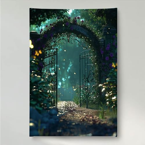 Diamond Painting Erwachsene TüR 5D DIY Diamant Painting Bilder für Kinder Anfänger, Runde Full Drill Wald, Mosaikherstellung Bastelset für Haus Wanddekoration Geschenke 30 x 40 cm PjY1179 T-M von YEYUMEOZ