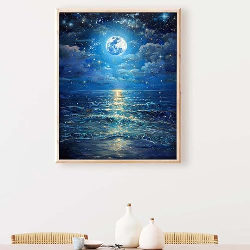 Universum Diamond Painting, Diamond Painting Erwachsene Mond Diamant Malerei DIY Runden Steine Kristall Kunst Bastelnset Erwachsene Anfänger Set, zur Zimmer Wanddeko, Geschenke 70x95CM PJY9 2-H Universum Diamond Painting, Diamond Painting Erwachsene Mond Diamant Malerei DIY Runden Steine Kristall Kunst Bastelnset Erwachsene Anfänger Set, zur Zimmer Wanddeko, Geschenke 70x95CM PJY9 2-H von YEYUMEOZ