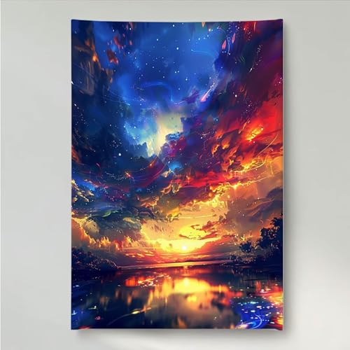 YEYUMEOZ Diamond Painting Berg Himmel Diamant Painting Bilder Kit für Kinder Erwachsene, DIY Crystal Strass Stickerei Diamant Malerei Kit, Home Büro Wall Dekoration Wanddeko 70x95cm PjY6594 C-4 YEYUMEOZ Diamond Painting Berg Himmel Diamant Painting Bilder Kit für Kinder Erwachsene, DIY Crystal Strass Stickerei Diamant Malerei Kit, Home Büro Wall Dekoration Wanddeko 70x95cm PjY6594 C-4 von YEYUMEOZ