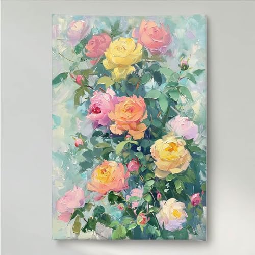 YEYUMEOZ Diamond Painting Blume Blumen Diamant Painting Bilder Kit für Kinder Erwachsene, DIY Crystal Strass Stickerei Diamant Malerei Kit, Home Büro Wall Dekoration Wanddeko 30 x 40 cm PjY6522 M-7 YEYUMEOZ Diamond Painting Blume Blumen Diamant Painting Bilder Kit für Kinder Erwachsene, DIY Crystal Strass Stickerei Diamant Malerei Kit, Home Büro Wall Dekoration Wanddeko 30 x 40 cm PjY6522 M-7 von YEYUMEOZ