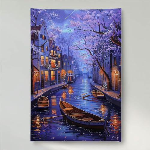 YEYUMEOZ Diamond Painting Boot Blume Diamant Painting Bilder Kit für Kinder Erwachsene, DIY Crystal Strass Stickerei Diamant Malerei Kit, Home Büro Wall Dekoration Wanddeko 70x95cm PjY6508 P-4 YEYUMEOZ Diamond Painting Boot Blume Diamant Painting Bilder Kit für Kinder Erwachsene, DIY Crystal Strass Stickerei Diamant Malerei Kit, Home Büro Wall Dekoration Wanddeko 70x95cm PjY6508 P-4 von YEYUMEOZ