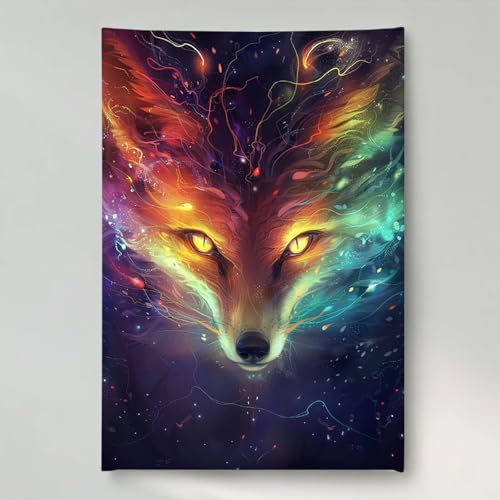 YEYUMEOZ Diamond Painting Fuchs Tier Diamant Painting Bilder Kit für Kinder Erwachsene, DIY Crystal Strass Stickerei Diamant Malerei Kit, Home Büro Wall Dekoration Wanddeko 30x40cm PjY6468 V-1 YEYUMEOZ Diamond Painting Fuchs Tier Diamant Painting Bilder Kit für Kinder Erwachsene, DIY Crystal Strass Stickerei Diamant Malerei Kit, Home Büro Wall Dekoration Wanddeko 30x40cm PjY6468 V-1 von YEYUMEOZ