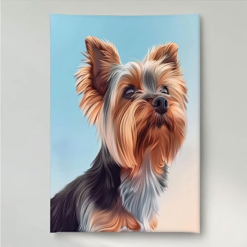 YEYUMEOZ Diamond Painting Hund Tier Diamant Painting Bilder Kit für Kinder Erwachsene, DIY Crystal Strass Stickerei Diamant Malerei Kit, Home Büro Wall Dekoration Wanddeko 40 x 50 cm PjY936 O-4 von YEYUMEOZ
