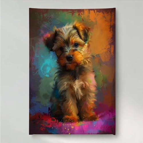 YEYUMEOZ Diamond Painting Hund Tier Diamant Painting Bilder Kit für Kinder Erwachsene, DIY Crystal Strass Stickerei Diamant Malerei Kit, Home Büro Wall Dekoration Wanddeko 40x50cm PjY1406 I-F YEYUMEOZ Diamond Painting Hund Tier Diamant Painting Bilder Kit für Kinder Erwachsene, DIY Crystal Strass Stickerei Diamant Malerei Kit, Home Büro Wall Dekoration Wanddeko 40x50cm PjY1406 I-F von YEYUMEOZ