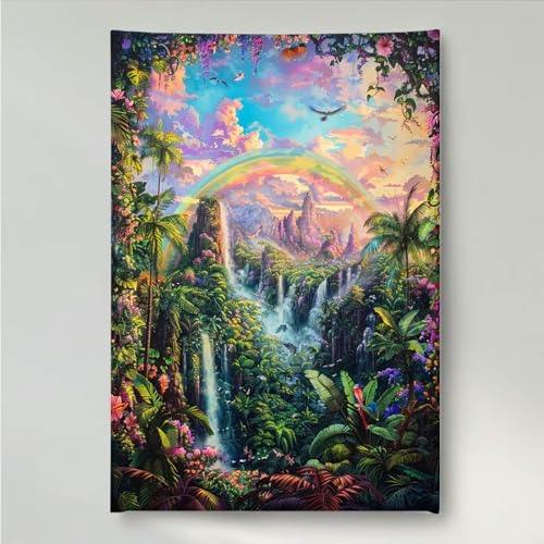 YEYUMEOZ Diamond Painting Landschaft Regenbogen Diamant Painting Bilder Kit für Kinder Erwachsene, DIY Crystal Strass Stickerei Diamant Malerei Kit, Home Büro Wall Dekoration 70 x 95 cm PjY6648 K-Q YEYUMEOZ Diamond Painting Landschaft Regenbogen Diamant Painting Bilder Kit für Kinder Erwachsene, DIY Crystal Strass Stickerei Diamant Malerei Kit, Home Büro Wall Dekoration 70 x 95 cm PjY6648 K-Q von YEYUMEOZ