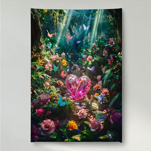 YEYUMEOZ Diamond Painting Liebe Blume Diamant Painting Bilder Kit für Kinder Erwachsene, DIY Crystal Strass Stickerei Diamant Malerei Kit, Home Büro Wall Dekoration Wanddeko 50x65cm PjY6860 2-F YEYUMEOZ Diamond Painting Liebe Blume Diamant Painting Bilder Kit für Kinder Erwachsene, DIY Crystal Strass Stickerei Diamant Malerei Kit, Home Büro Wall Dekoration Wanddeko 50x65cm PjY6860 2-F von YEYUMEOZ