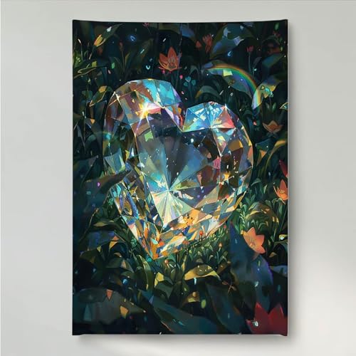 YEYUMEOZ Diamond Painting Liebe Zeit Diamant Painting Bilder Kit für Kinder Erwachsene, DIY Crystal Strass Stickerei Diamant Malerei Kit, Home Büro Wall Dekoration Wanddeko 30x40cm PjY1124 V-0 von YEYUMEOZ