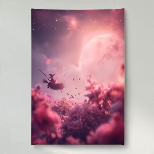 YEYUMEOZ Diamond Painting Mond Frau Diamant Painting Bilder Kit für Kinder Erwachsene, DIY Crystal Strass Stickerei Diamant Malerei Kit, Home Büro Wall Dekoration Wanddeko 40x50cm PjY930 4-7 von YEYUMEOZ