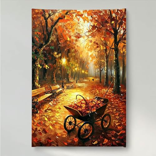 YEYUMEOZ Diamond Painting StraßE BläTter Diamant Painting Bilder Kit für Kinder Erwachsene, DIY Crystal Strass Stickerei Diamant Malerei Kit, Home Büro Wall Dekoration Wanddeko 40x50cm PjY6566 K-5 YEYUMEOZ Diamond Painting StraßE BläTter Diamant Painting Bilder Kit für Kinder Erwachsene, DIY Crystal Strass Stickerei Diamant Malerei Kit, Home Büro Wall Dekoration Wanddeko 40x50cm PjY6566 K-5 von YEYUMEOZ