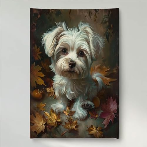 YEYUMEOZ Diamond Painting Tier Hund Diamant Painting Bilder Kit für Kinder Erwachsene, DIY Crystal Strass Stickerei Diamant Malerei Kit, Home Büro Wall Dekoration Wanddeko 40 x 50 cm PjY1082 1-3 von YEYUMEOZ